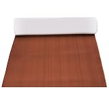 Sábana para terraza de teca, Sonsan, 90 x 230 cm, espuma EVA, color marrón oscuro, para barcos, terrazas, yates, etc.