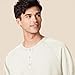 Amazon Essentials Long Sleeve Shirt for Men, Regular-Fit Henley, Available in Big & Tall, Oatmeal Heather, Medium
