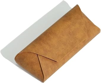 Premium Leather Glasses Case, Portable Minimalist Eyewear Storage Box, Protective Sunglasses Holder