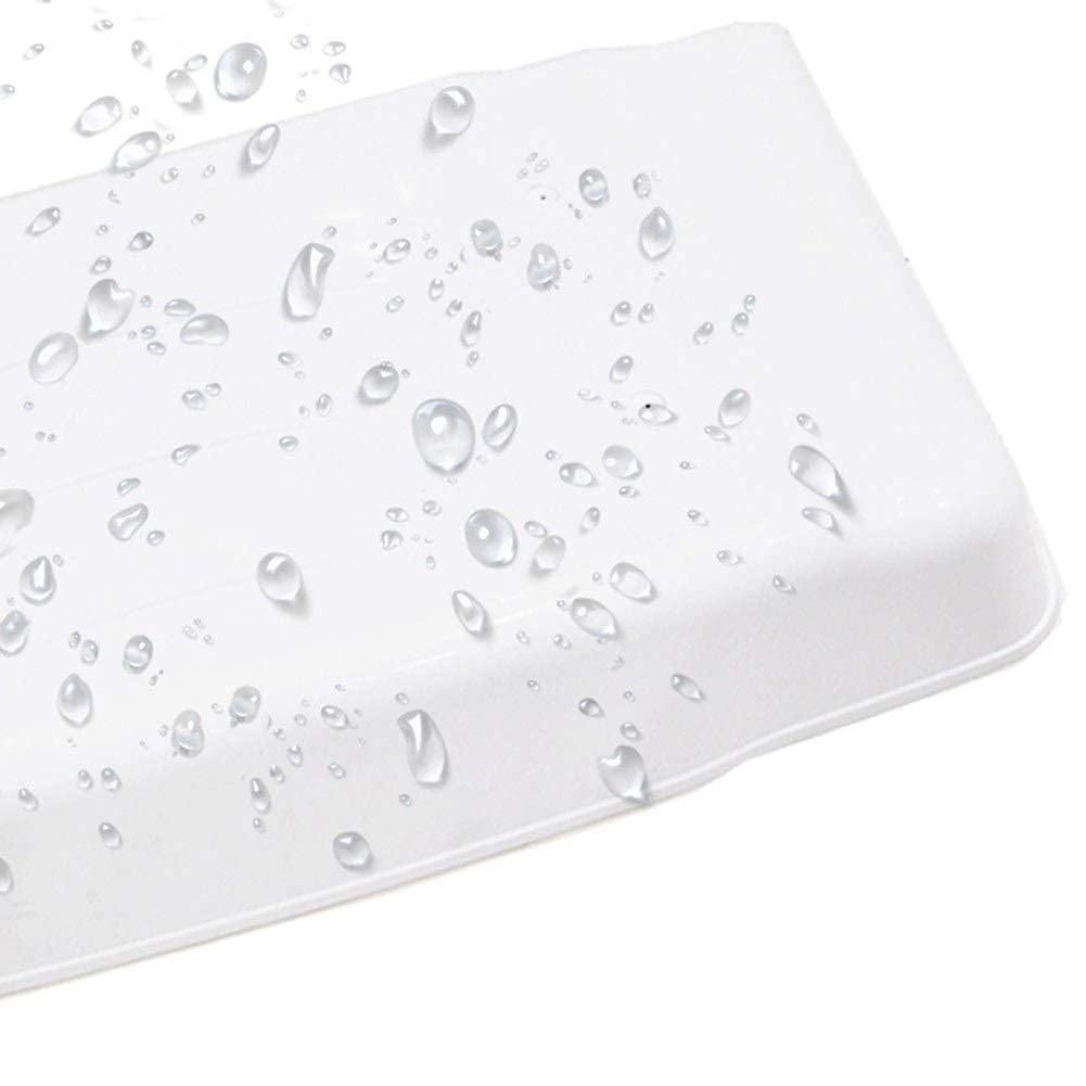 Pokrowiec na klimatyzator zewnętrzny z PCW, wodoodporny i odporny na śnieg, całoroczny, zawiera 2 przewody podtrzymujące, białe, 115 x 46, 15 cm, zwiększona ochrona dla klimatyzatorów
