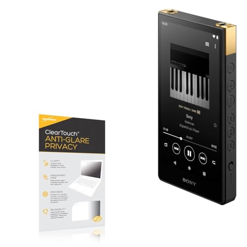 BoxWave Screen Protector Compatible with Sony Walkman (NW-ZX707) - ClearTouch Anti-Glare Privacy (2-Pack), Privacy Screen Protector Flexible Film Anti-Glare