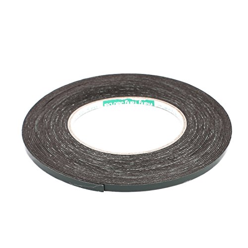 Image of uxcell 1pcs 5mm x 1mm Self Adhesive Shock Resistant Anti-Noise Foam Tape 10M Length Double-Sides (Pack of 2)