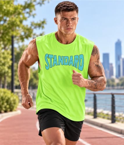Image of SHODOX Men's 100% Cotton Tank Top | Round Neck Sleeveless Gym Vest | Loose Fit Casual Sportswear T-Shirt | Breathable & Lightweight Fitness Wear for Workout & Active Wear