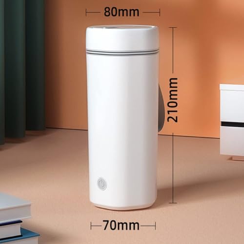 Hervidor eléctrico portátil pequeño 350ml blanco miniatura 2