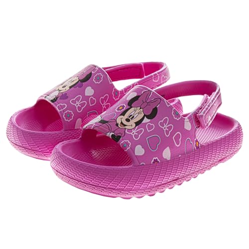 Josmo Kids Slides Open Toe Sandal - Frozen Minnie Mouse Stitch - Girls Sandals Slide SlipOn (sizes: 5-10 toddler)3