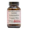 Barlowe's Herbal Elixirs Astaxanthin Supplements | AstaReal Astaxanthin Vegan Max 12mg | 60 Veggie Capsules | Astaxantina