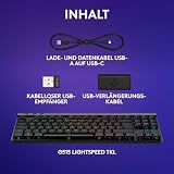 Logitech G Pro X TKL Lightspeed, Teclado inalámbrico para Gaming, AZERTY Francés, Táctil - Rosa - 9