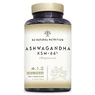 Ashwagandha KSM-66 + Magnesio. 7500 mg, 180 Cápsulas. Complemento Natural para Ánimo, Sueño y Concentración. Vegano, Sin Aditivos, Gluten ni Lactosa. N2 Natural Nutrition