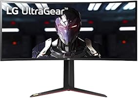 LG 34GN850-B.AED 86,7 cm (34 Zoll) Curved Ultragear IPS Gaming Monitor (144 Hz, 1ms GtG, G-Sync, Free-Sync, HDR, HDMI, Display Port, USB, Kopfhörerausgang), schwarz
