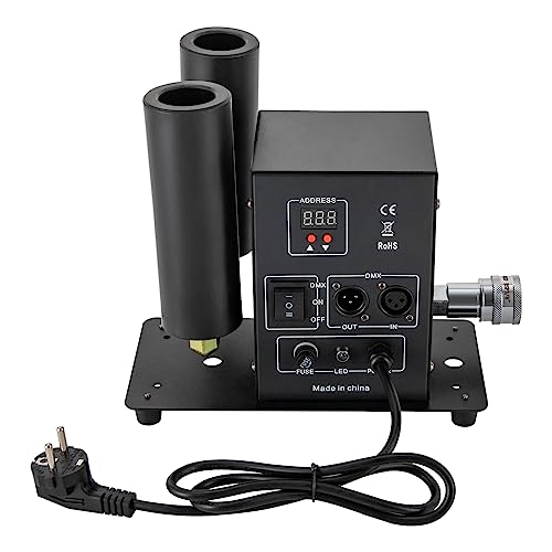 Co2 Jet Machine - Máquina de humo de doble tubo Co2 Cryo Jet + manguera de 5 m, 200 W, DMX, manual, modo de control dual, para bares, banquetes, bodas