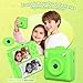 Kids Camera for Instant Print Selfies - 2.4''1080P HD Digital Camera with 32GB Card & 5 Rolls Photo Paper, Christmas Birthday Toys Gifts for 3-12 Years Old Boys Girls - Green