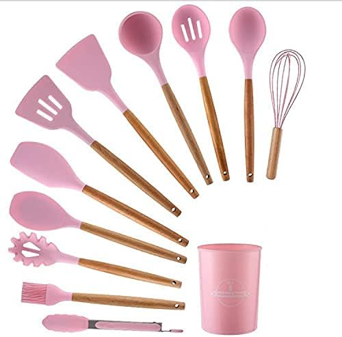 キッチン用品セット 高品質 シリコン調理器具セットキッチンツールセットノンスティックキッチン用品調理器具キッチンアクセサリーとガジェット電化製品 Toolスティックパンのためのセット Cooking