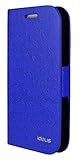 galaxy s5 azul Tipo Libro Ideus CAOSS5LEABOBL - Carcasa de Cuero para Samsung Galaxy S5, Color Azul