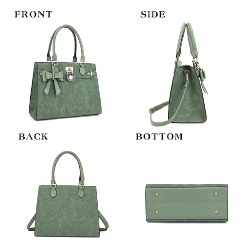 Image of Qiyuer Cute Purses Wallet Set For Women Handbags Satchel Tote Shoulder Bag | Affordable Luxury, Ideal Gift, Large Clutch Wallet, 2PCS, Sturdy Structured, Stylish, PU, Practical & Roomy for Daily & Work