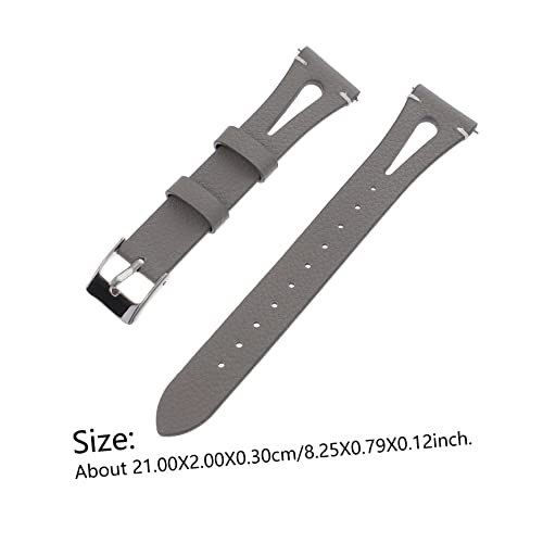 Lurrose Cowhide Watch Strap for Replaceable Fashion Band Comfortable Durable Design Easy Installation for Daily2
