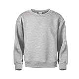 MJ Soffe Big Boys' Crew Sweatshirt, Oxford, Large