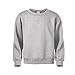 MJ Soffe Big Boys' Crew Sweatshirt, Oxford, Medium