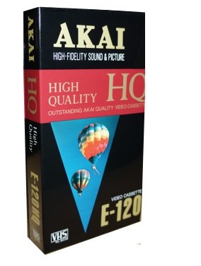 Made in Japan Akai VHS High Quality E-120 Video Cassetta