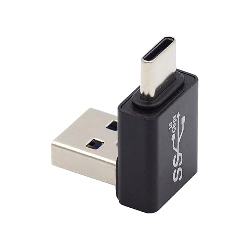 Vista 13 de chenyang USB 3.0/3.1 Conector USB C a USB 3.0 Datos 10Gbps Adaptador de carga 180 grados en forma de U en ángulo hacia abajo