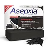 Asepxia Salicylic Acid & Activated Charcoal Bar Soap | Acne Treatment, Reduces Pimples & Blemishes, Deep Cleansing Facial Cleanser, Dries Out Acne, Prevents Breakouts, Face wash, 4 Oz, 1-Pack