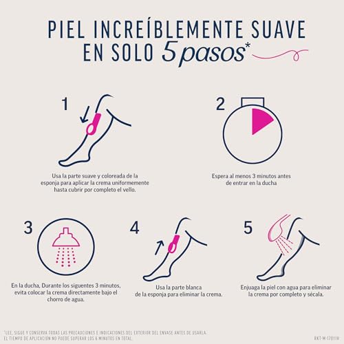 Veet Crema Depilatoria Corporal para usar bajo la ducha para Mujer, Piel Normal, 150 ml - imagen 3