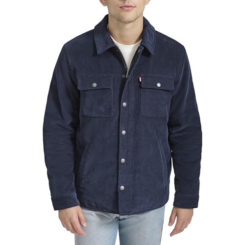 Levi's Men's Corduroy Shirt Jacket, Navy Filled, Medium by Levi's - Used condition - US$56.12