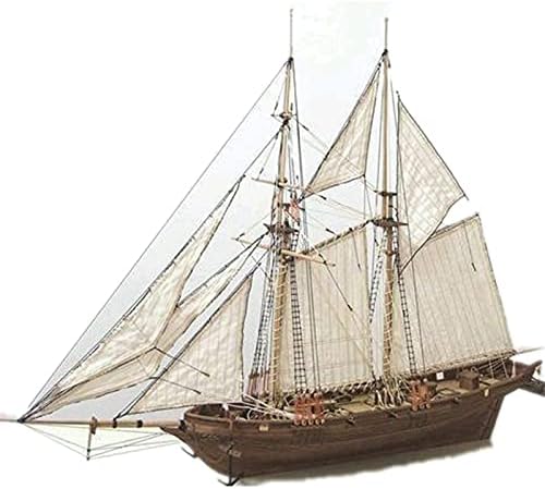 Wooden Sailboat Ship model Kit Retro Classic Wood Sailing Boats Toy Kids and Adults DIY Assembly Boat Set Home Office Decoration Gifts