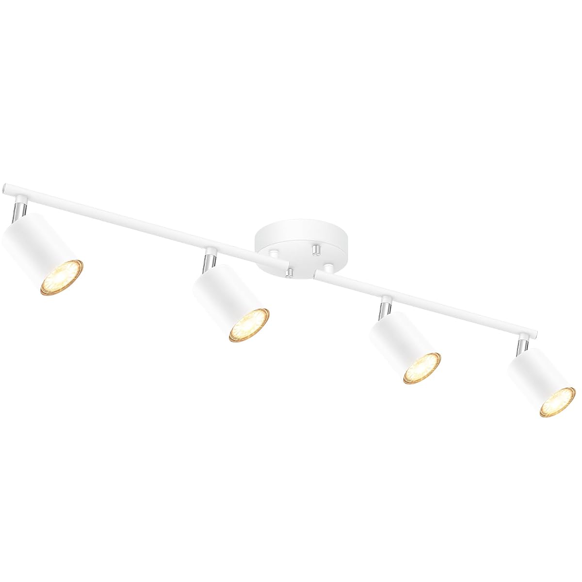 White Track Lighting Ceiling Fixture, Kitchen Light Fixtures, 30'' 4-Light