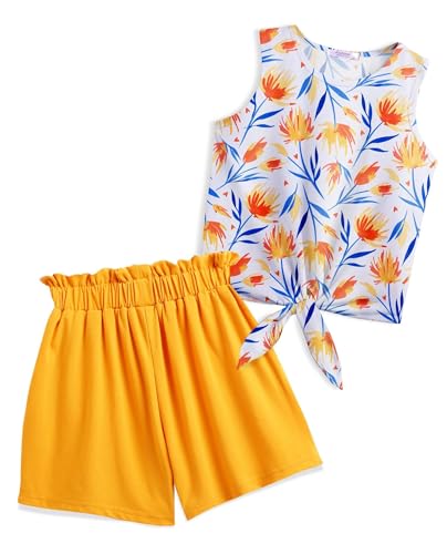 Arshiner Mädchen Tanktops mit Shorts Set Kinder Sommer Bekleidungssets...