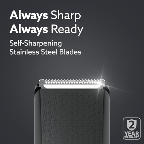 Image of AGARO Beard Trimmer MT5005, 90 mins run time with Type C, 6 comb attachments, Self sharpening blades | Trimmer for Men