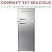 Frigidaire EFR753, 2 Door Apartment Size Refrigerator with Freezer, Retro Chrome Handle, 7.5 cu ft, Platinum Series, Stainless steel, 7.5