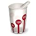 Produktbild Ornamin Becher mit Anti-Rutsch Skala 220 ml natur/rot und Schnabelaufsatz (Modell 820 + 806) / Schnabelbecher, Trinkbecher, Kinderbecher
