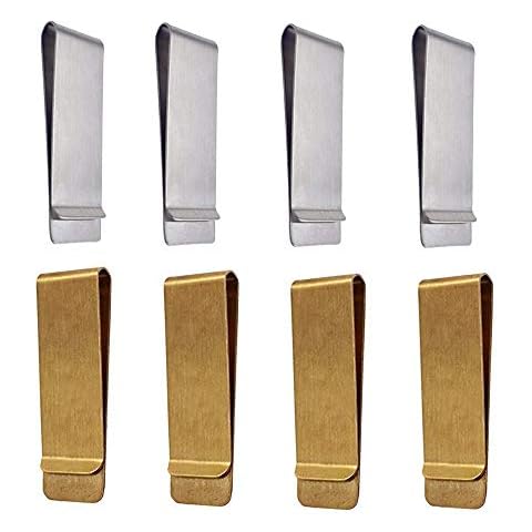 Qtopun Classic Metal Cash Clips and Card Holder Cover