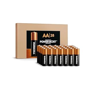 Duracell Coppertop AA Alkaline Batteries with POWER BOOST Ingredients, 28 Count, Long-Lasting Alkaline in Re-closable Pack for Quick Access and Organized Storage