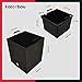 KOTARBAU® 2er Set Blumentöpfe 32 L Höhe: 32 cm Umbra Pflanzentopf aus Kunststoff Übertopf mit Innentopf Blumentopf Set wie Rattan Pflanzentopf Innen Außen
