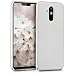 Produktbild kwmobile Hülle kompatibel mit Huawei Mate 20 Lite - Handyhülle Silikon Case - Metallic Carbon dünn Silber