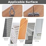 100Pcs Plasterboard Fixings Kit: 50 Anti-Rotational Expansion Tubes + 50 Anchor Screws | Heavy Duty Drywall Cavity Wall Plugs | for TV Brackets, Hollow Walls - Image 6