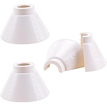 SaiDian 3Pcs E27 Plastic Bulb Shade Protective Light Bulb Cover for Home Use Replacement Lampshade Compatible with Table Lamps Practical Lamp Shade Protective Cover Plug in Light Socket