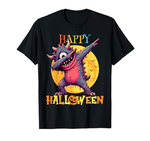 Dabbing Monster Happy Halloween Niños Niñas Niños Camiseta