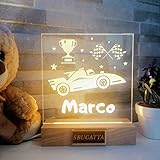 【Regalo Sentimentale】 Perfetta come idea regalo per qualsiasi occasione, la lampada personalizzata con nome è molto apprezzata da tutti come regalo da design per camerette e camere da letto. La nostra lampada notturna a led è ideale per essere regalata a Natale, compleanni,anniversari e altro ancora.