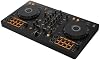 Controlador DJ Pioneer DJ DDJ-FLX4 de 2 canales, 16 pads, grafito | Primeras mezclas fáciles, crecimiento a 2 decks, Smart Fader, listo para streaming, entrada de micrófono para transmisiones en vivo desde un solo dispositivo 2