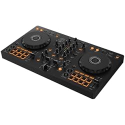 Pioneer DJ DDJ-FLX4 2-Channel DJ Controller, 16 Pads, Graphite | Easy first mixes, 2-deck growth, Smart Fader, streaming-ready, mic input for livestreaming from one device