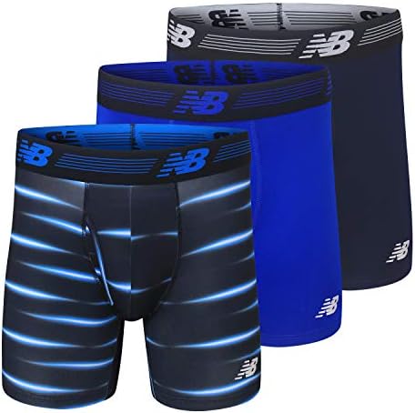 New Balance Men's Nb3017-4 Performance 5โ No Fly Boxer Briefs 4-Pack (pack of 4)