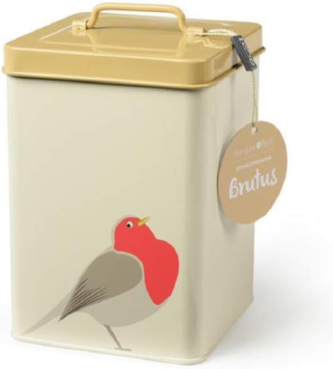 Burgon & Ball Creaturewares GCR/ROBIN Pet Food Storage Tin Brutus' Robin