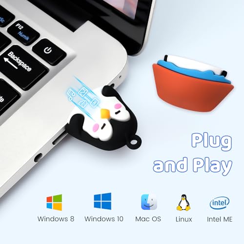BORLTER CLAMP 16GB USB Stick Cute Flash Drive Penguin Shaped Memory Stick Novelty USB Drive Pendrive Thumb Drive for External data Storage - Image 3