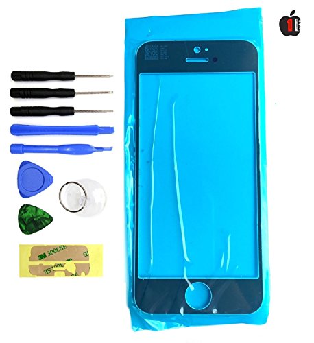 Wireless Parts Outer Front Glass Lens Screen Replacement Tool Kit for iPhone 5,5s,5c, White