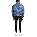 Levi's Women's Cinch Waist Puffer Jacket, Blue Bandana Print, Large