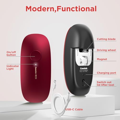 Image of Canslab Ultrablade PRO Electric Can Opener,USB Rechargeable,Smart Auto Stop