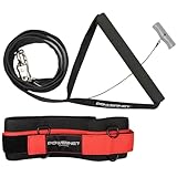 PowerNet Tension Trainer for Speed & Agility, Resistance Band Running Belt with Quick Release Handle, Speed Strength Training Equipment, Resistance Training for Basketball, Football, Baseball, Soccer