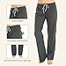 U2SKIIN Pack Pajama Pants for Women Soft, Cotton Comfortable Womens Lounge Lightweight Sleep Pj Bottoms(Black/Dark Grey Mel., M)